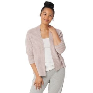 Barefoot Dreams CozyChic Lite Ribbed Shrug Cardigan | Faded Rose | Size S/M